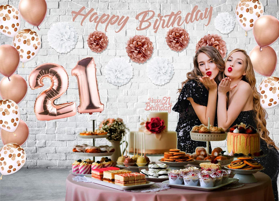 Gold 21 Birthday Cake Topper, Gold Birthday Cake Topper, Gold Cake  Decorations, Birthday Party Cake Topper 
